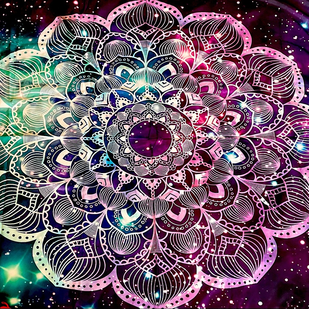 Mandala Pattern Hippie Solar Tapestry Hanging